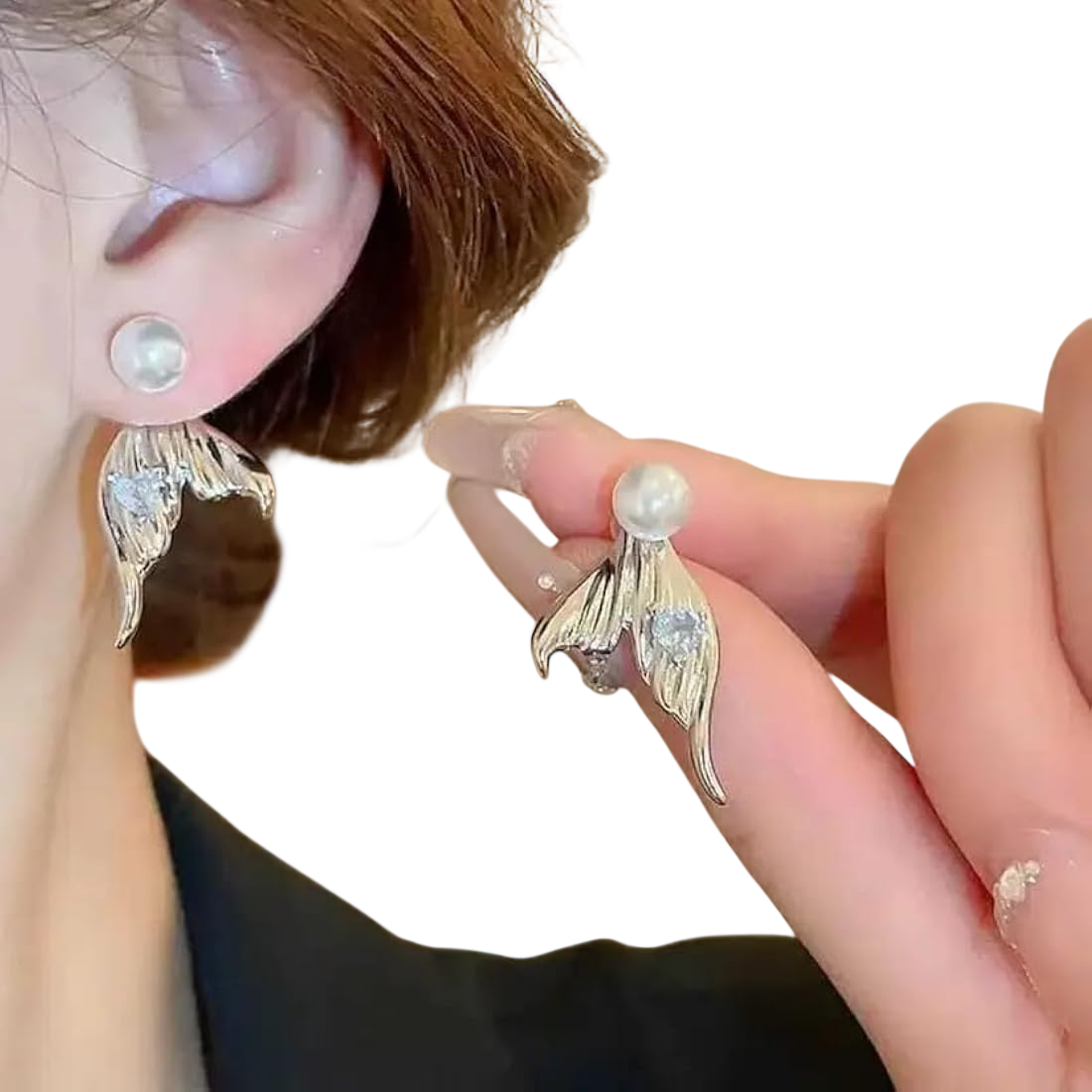 Gilded Orchid Earrings view 2