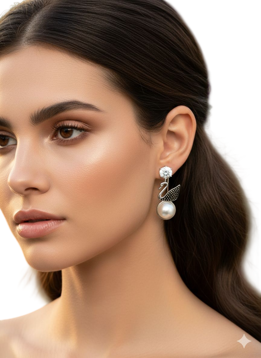 Serene Glow Earrings - Premium Artificial Jewellery by Blingish
