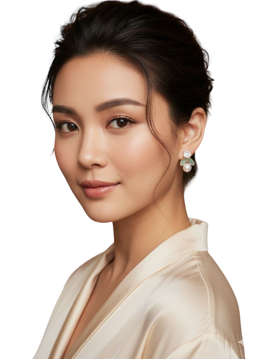 Golden Harmony Earrings view 2