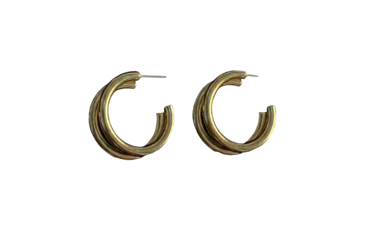 Triple Layered Radiance Hoops - Premium Artificial Jewellery by Blingish