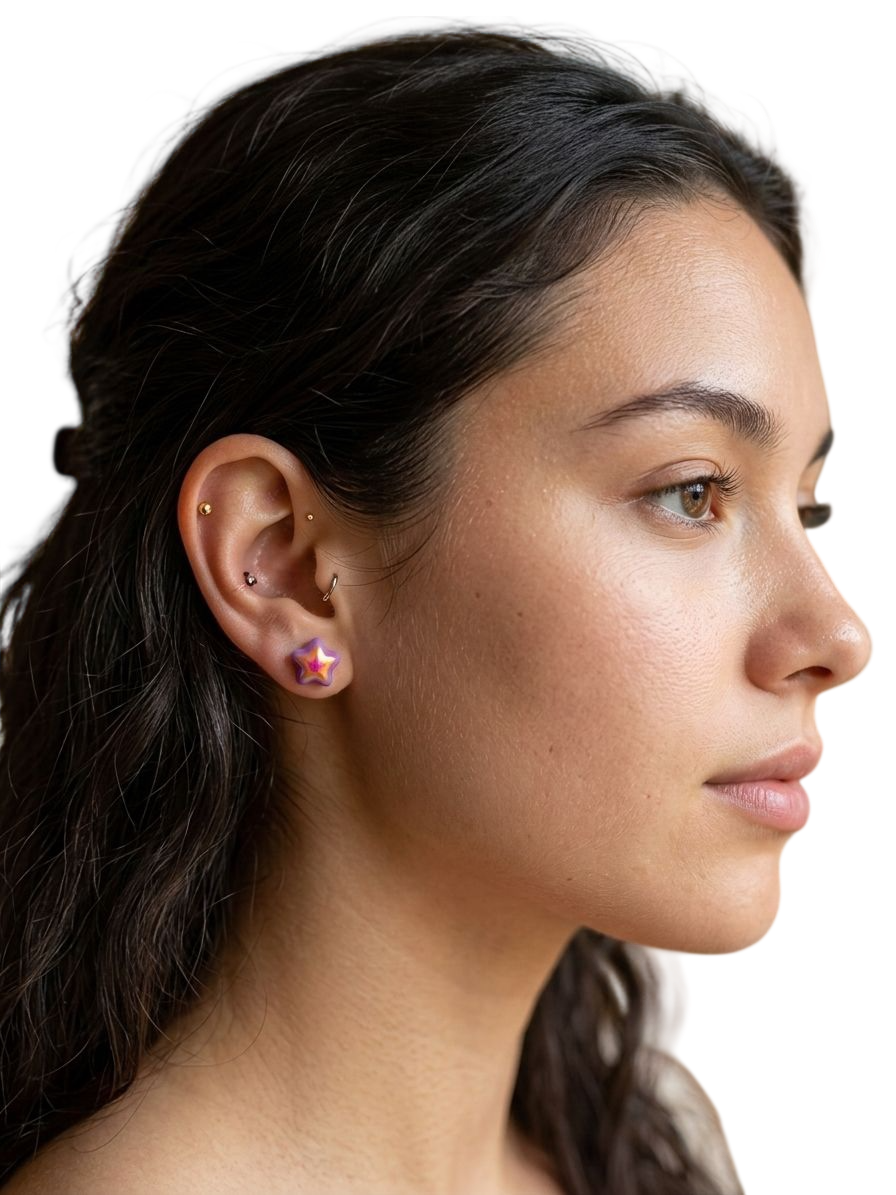 Ethereal Wing Studs view 2