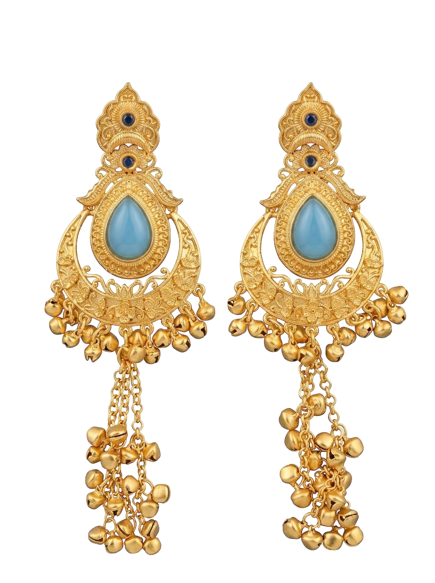 Radiant Sunburst Earrings - Premium Artificial Jewellery by Blingish
